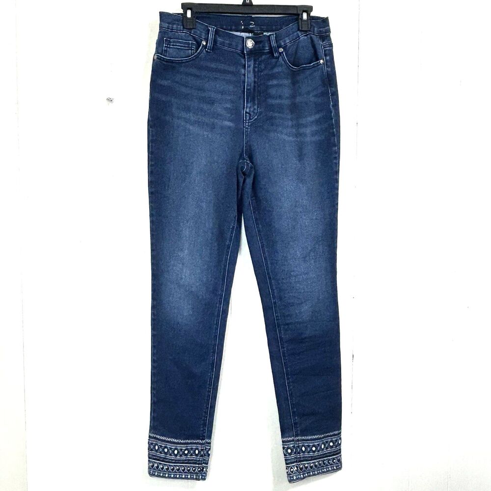 Inc International Concepts Women Blue Denim Jeans Size 10 Tall Skinny Leg Jeans